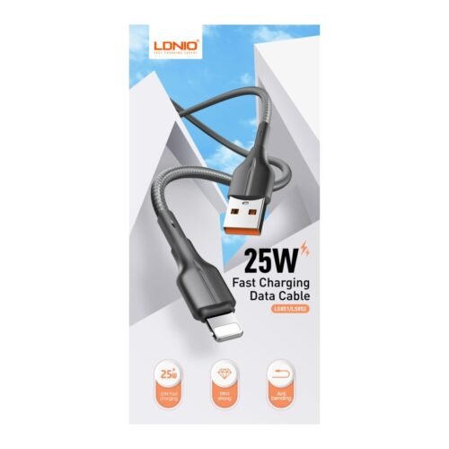 LDNIO LS851 Fast Charging Data Cable Usb Data Line lightneing Charger for Iphone