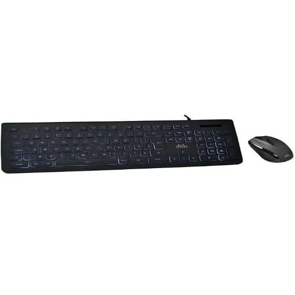 Dob KM 530 Wired USB Keyboard & Mouse Black