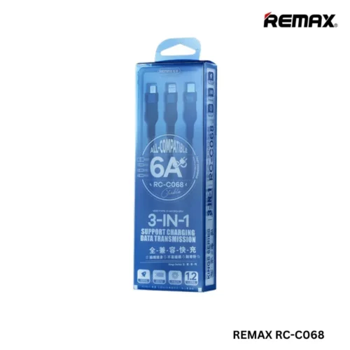 REMAX RC-C068 Kings Series 6A All-Compatible 3 in 1 Fast Charging