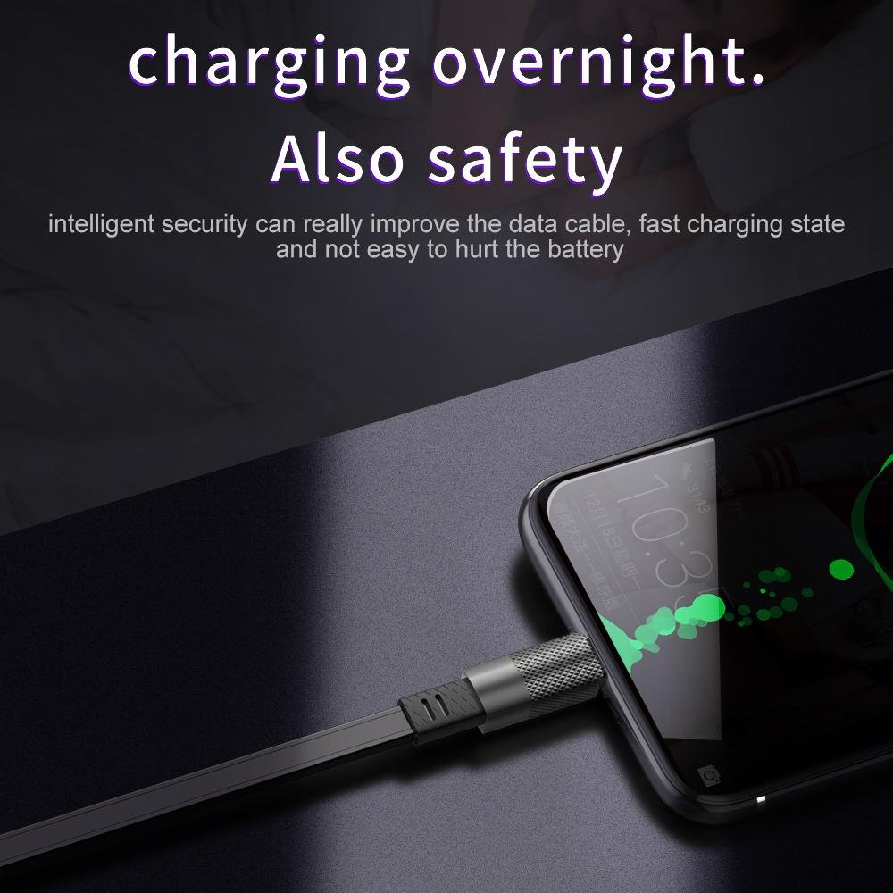 JOYROOM S-M360 Fast Charging Zinc Alloy + TPE Fast Charging Type-C Cable كابل تايب سي بكابل تي بي اي و ملمس المنيوم فاخر 3 اشترِ كابل Joyroom S-M360 Type-C بقوة 3A بمصر. كابل معدني متين ضد القطع بقلب نحاسي معزز لشحن ومزامنة أجهزتك بأفضل سعر من KCS Store.