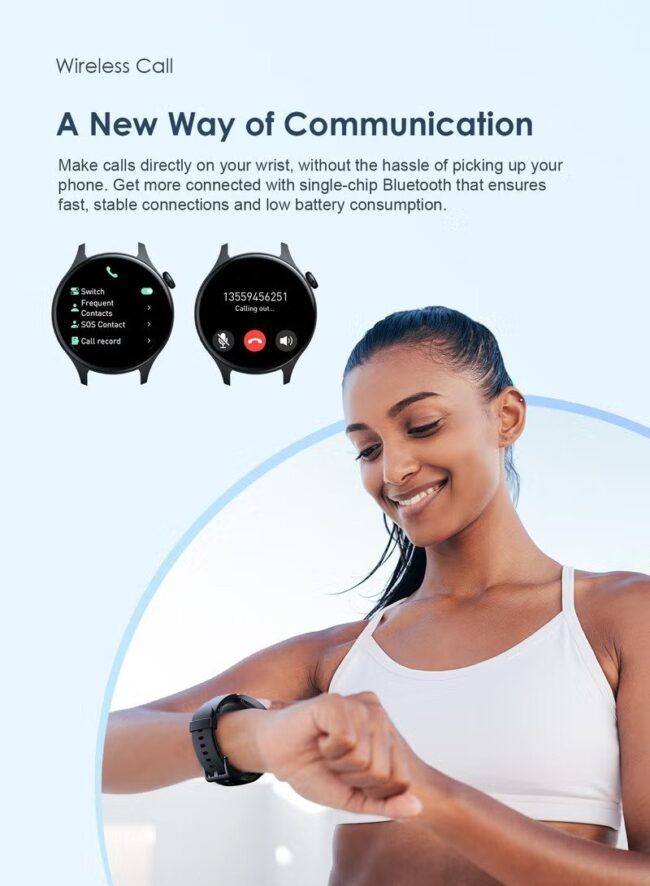 ⁦Oraimo OSW-42 Smart Watch, 1.43 inch, AMOLED⁩ - الصورة ⁦5⁩