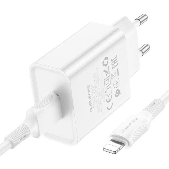 Borofone BA74A Aspirer single port charger set EU (with cable)