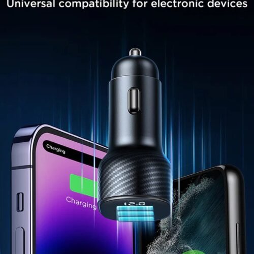 JR-CCD03 3.4A 3USB Digital Display Car Charger