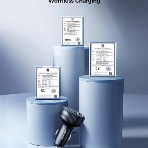 JR-CCD03 3.4A 3USB Digital Display Car Charger