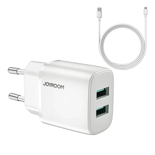 JOYROOM L-2A123 2.4A 12W Dual Ports Fast Charger