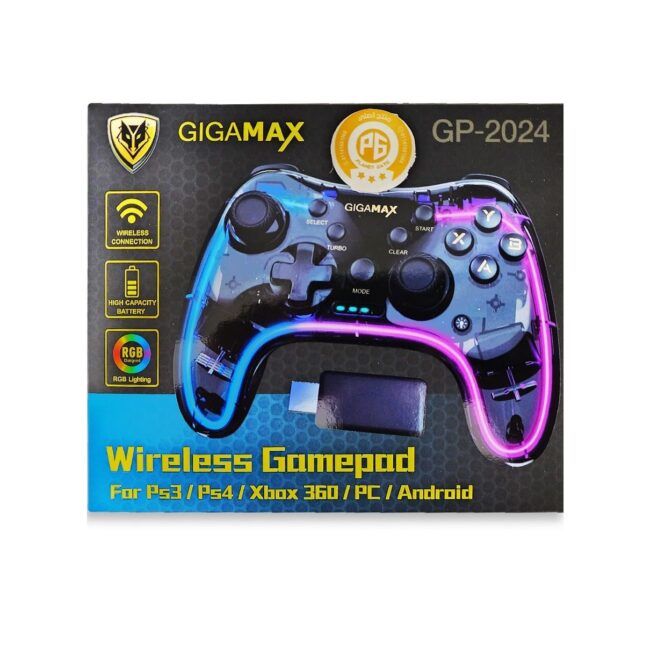 Wireless Gamepad 2.4G (GP-2024), Support PS3/PS4/Xbox 360/Android/PC Windows