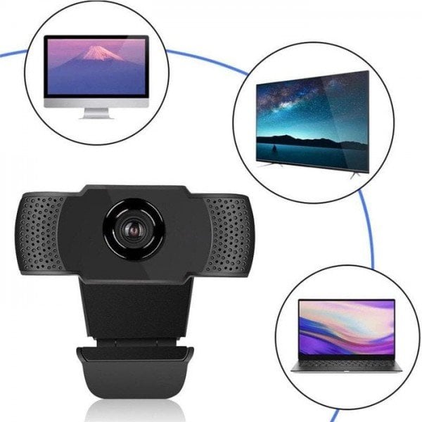 FHD Webcam 1080p 2MP Dual Microphone Stereo USB Webcam