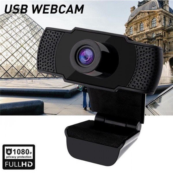 FHD Webcam 1080p 2MP Dual Microphone Stereo USB Webcam