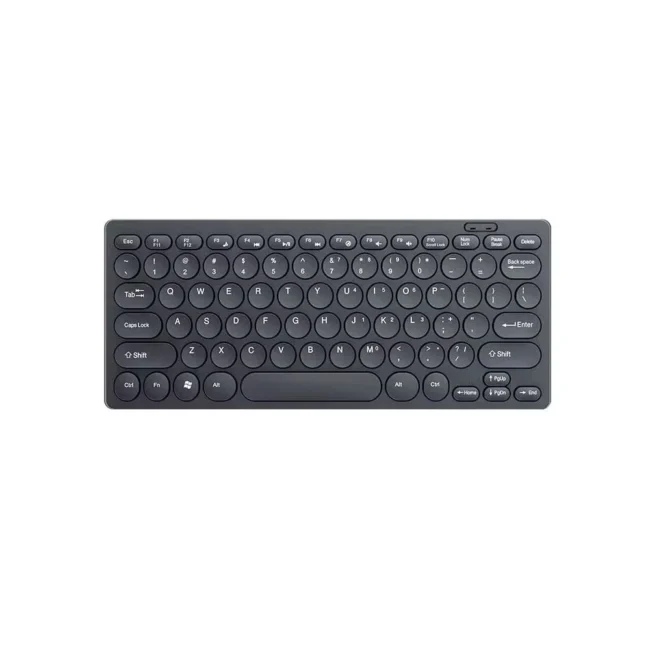 Jertech DK500 USB Mini Silent Keyboard , Wired Office Comfort keyboard - 78 Slim Round keycap