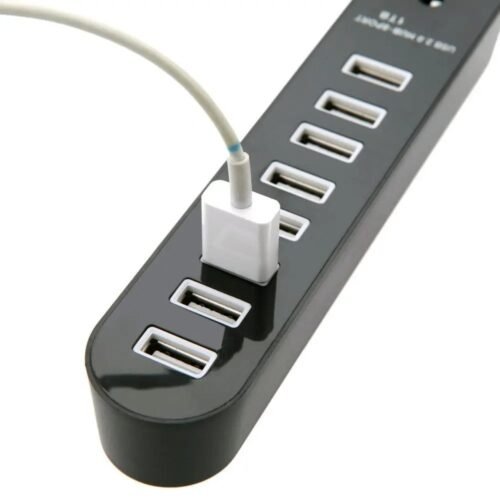 Skytech 8 Port USB 2.0 Data HUB High Speed Splitter Extender Built-In USB Cable