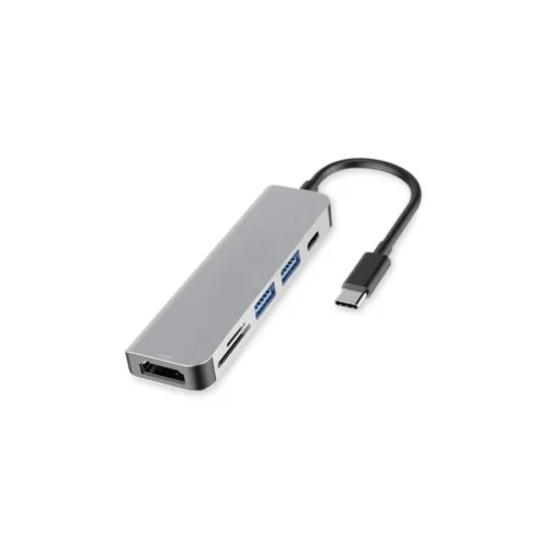 USB-C 6 in 1 Hub Type C To USB 3.0 4K HDMI PD Adapter For iPhone Macbook Pro/Air