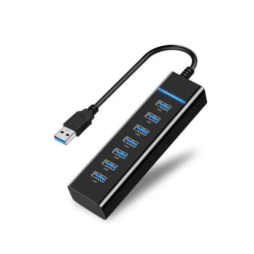7 Ports 3.0 USB Hub Support 1Tb High Speed