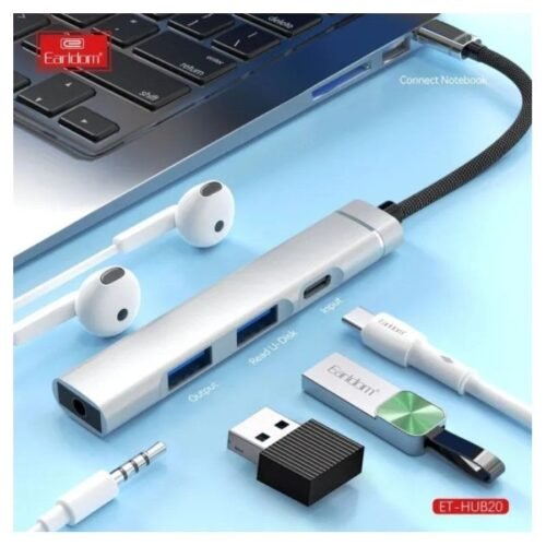Earldom HUB20 USB-C Hub with 4 USB 3.0 Ports