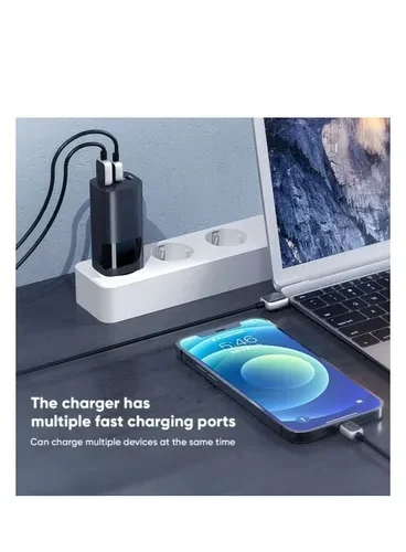 VIDVIE PLE220 65W QC 4.0 + PD 3.0 Charger 3 Ports Super Fast Charging