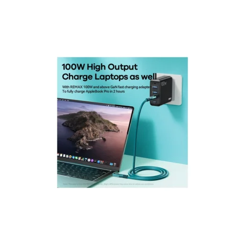 REMAX RC-C032 C-C Zisee Series 100W Type-C to Type-C Fast Charging Digital Display Charging Data Cable