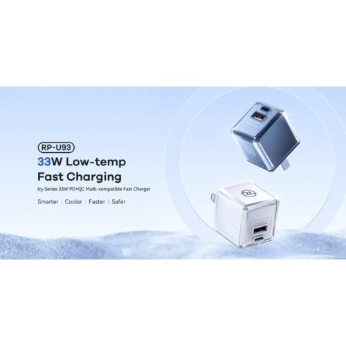 REMAX RP-U93 ICY SERIES 33W MULTI-COMPATIBLE PD+QC FAST CHARGER