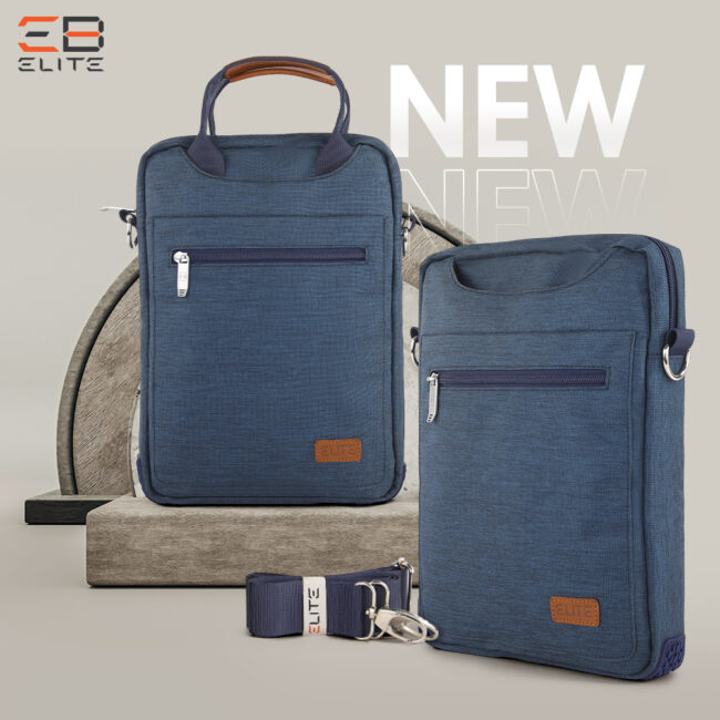 Elite Laptop Cross Bag 13.3  GS110 Black, Gray, Blue