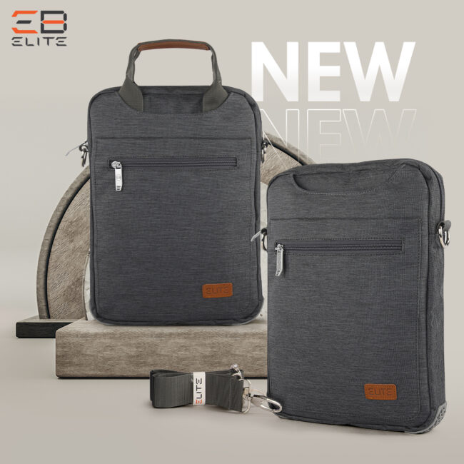 Elite Laptop Cross Bag 13.3  GS110 Black, Gray, Blue