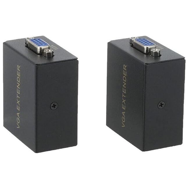 Skytech VGA Signal 60M Extender Adapter over Single RJ45 Cat5e Cat6 Network Cable 1 Transmitter + 1 Receiver