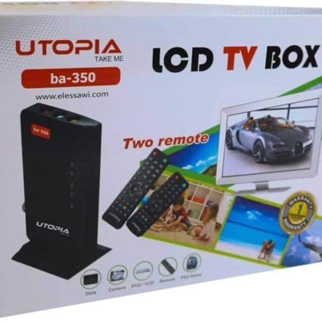 Utopia LCD TV box with 2 remote control