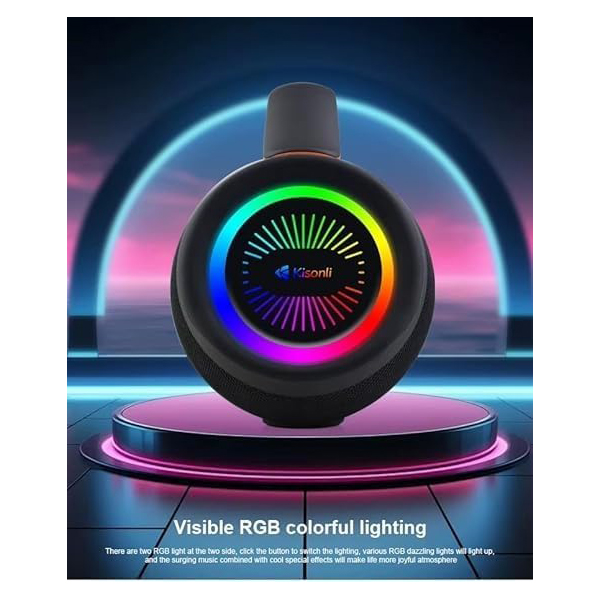 Kisonli K13 Portable Bluetooth Speaker – 20W Stereo Sound (2×10W)