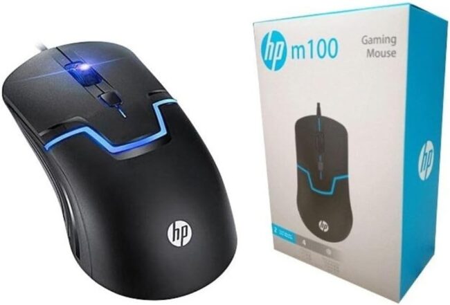 ⁦HP M100 USB Wired Gaming Optical Mouse with Adjustable DPI Settings⁩ - الصورة ⁦4⁩