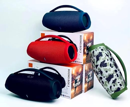BoomsBox 3 High Power 60W Bluetooth Speaker Portable Wireless Subwoofer
