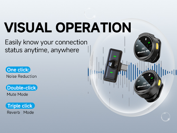 Utopia S3 Wireless Magnetic Microphone - Ideal for Mobile Singing‏