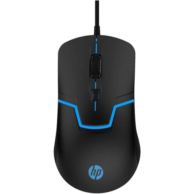 HP M100 USB Wired Gaming Optical Mouse with Adjustable DPI Settings