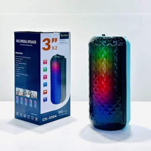 Dual 3 Inch CS-3305 Outdoor Portable Stereo Speaker - Hi-Fi Soundbar