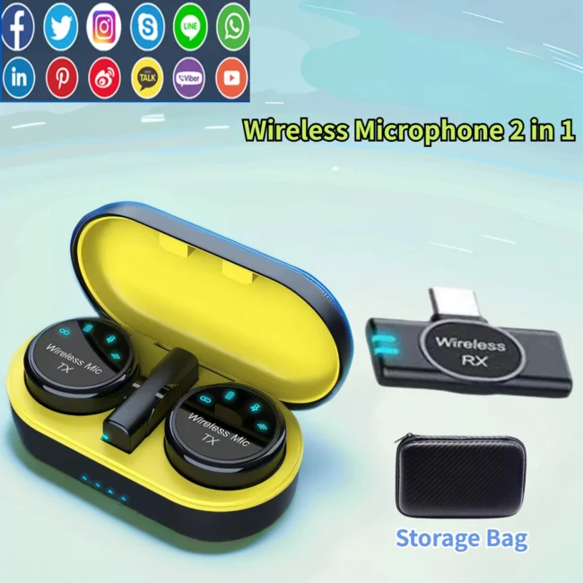 Utopia S3 Wireless Magnetic Microphone - Ideal for Mobile Singing‏