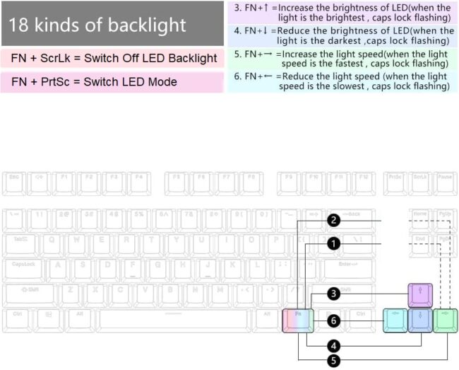⁦K80 Tri-Mode BT / Wireless / Wired  Mechanical Gaming Keyboard    Blue Switches   Blue Backlight  Black⁩ - الصورة ⁦11⁩