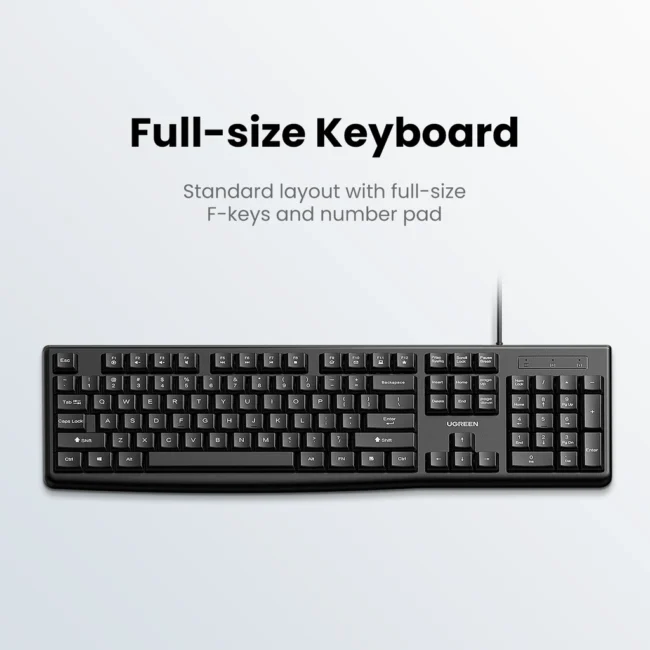UGREEN MK003 Wired keyboard + mouse set (Black)