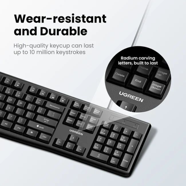 UGREEN MK003 Wired keyboard + mouse set (Black)