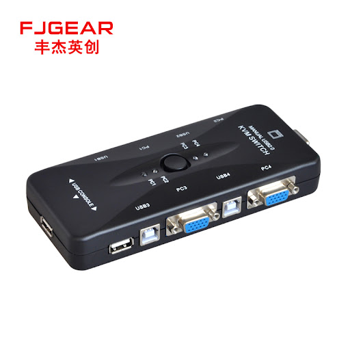 Manually Monitor USB Kvm Switch 4-Port USB Kvm Switch