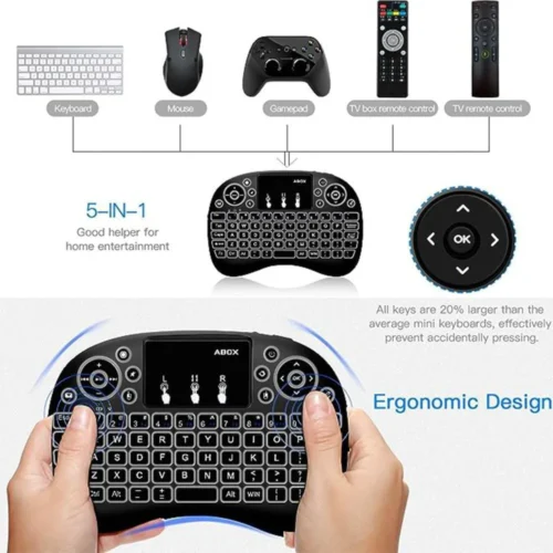 Utopia Mini Keyboard Wireless/Bluetooth Rechargeable With Touchpad