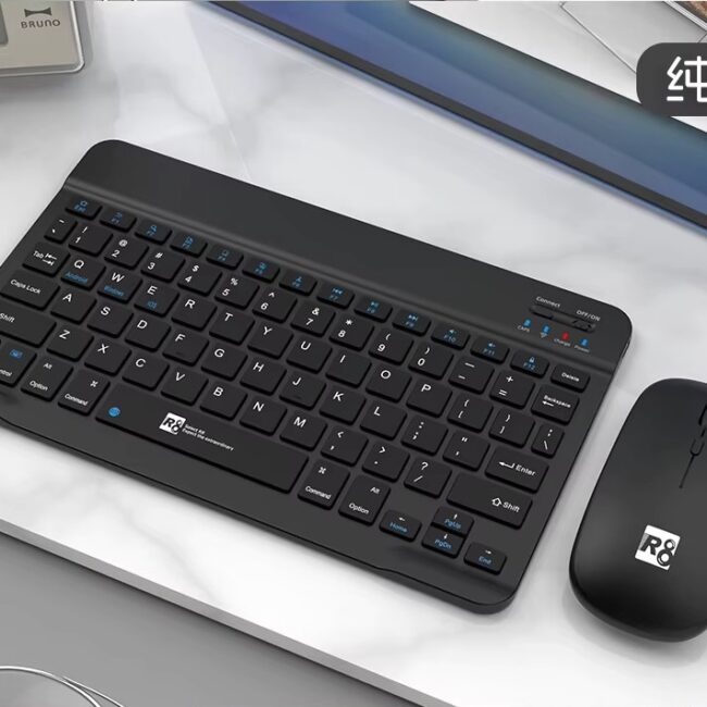 R8 1932 Ultra-Slim Bluetooth Combo Rechargeable Keyboard And Mouse