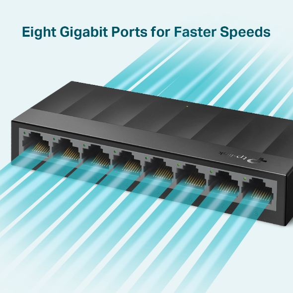 TP Link LS1008G  8-Port 10/100/1000Mbps Desktop Switch