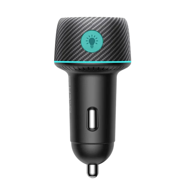 JOYROOM JR-CCN01 60W 1A+1C Multi-Color Car Charger with Light Button