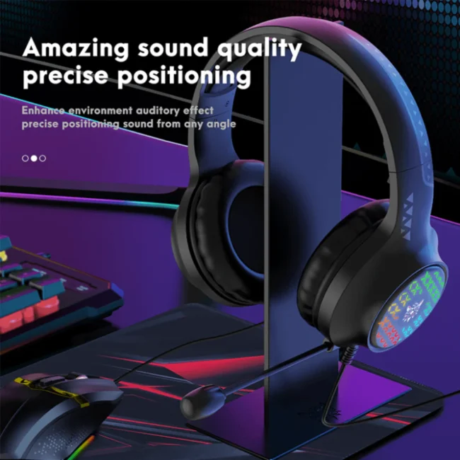 Onikuma X7 PRO Gaming Headset RGB Wired Black