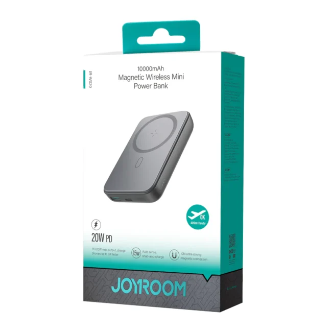 Joyroom JR-W020 20W Mini magnetic wireless power bank 10000mah