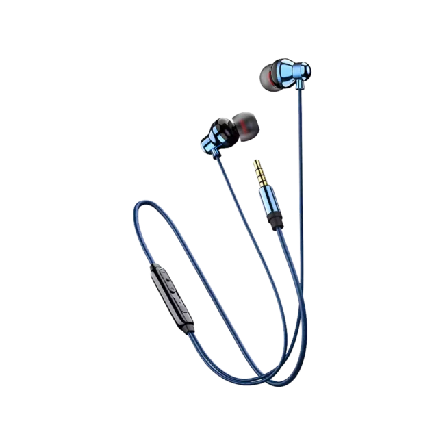 RECCI EARPHONE REP-L35 WIRED EARPHONE, HI-FI AUDIO QUALITY 3.5MM