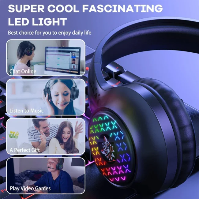 Onikuma X7 PRO Gaming Headset RGB Wired Black
