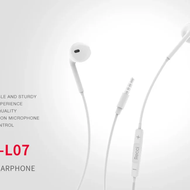 Recci Aux Wired Earphone Rep-L07