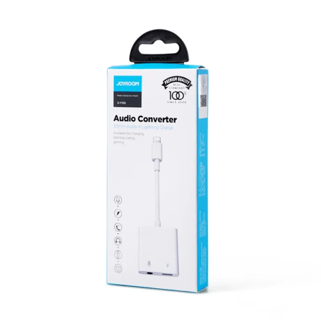 Joyroom S-Y105 Lightning to 3.5mm+Lightning Audio Converter ‏