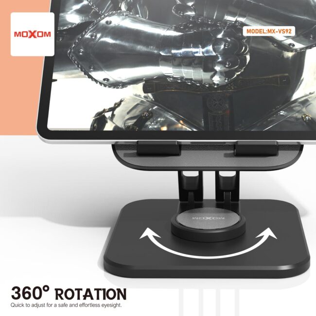 Moxom MX-VS92 Desk Stand for Cell Phones and Tablets - Black