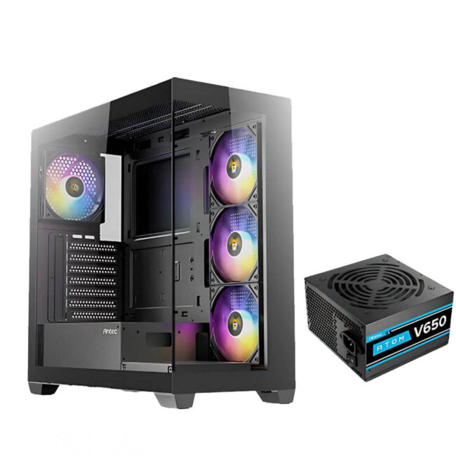 ANTEC CX300 AV65 4 Fan RGB, Core i5-14600KF, ASUS Prime B760M-A WiFi D4, 32GB RAM, 512GB SSD, Cooler Master Hyper 212 Spectrum V3 RGB, ASUS Dual GeForce RTX™ 3060 OC Edition 12GB GDDR6, 1 YEAR WARRANTY (OPEN BOX)