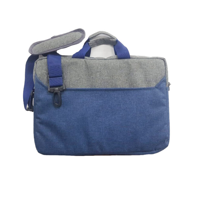 High Quality Laptop Hand Case With Strap 15.6 Inch from E-Case B-1710 Blue, Gray, Black Multicolor