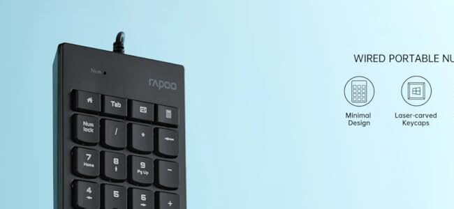 Rapoo K10 Wired Numeric Keyboard