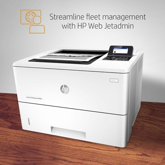 HP LaserJet Enterprise M506 Monochrome Laser Printer With Keypad Display For Office